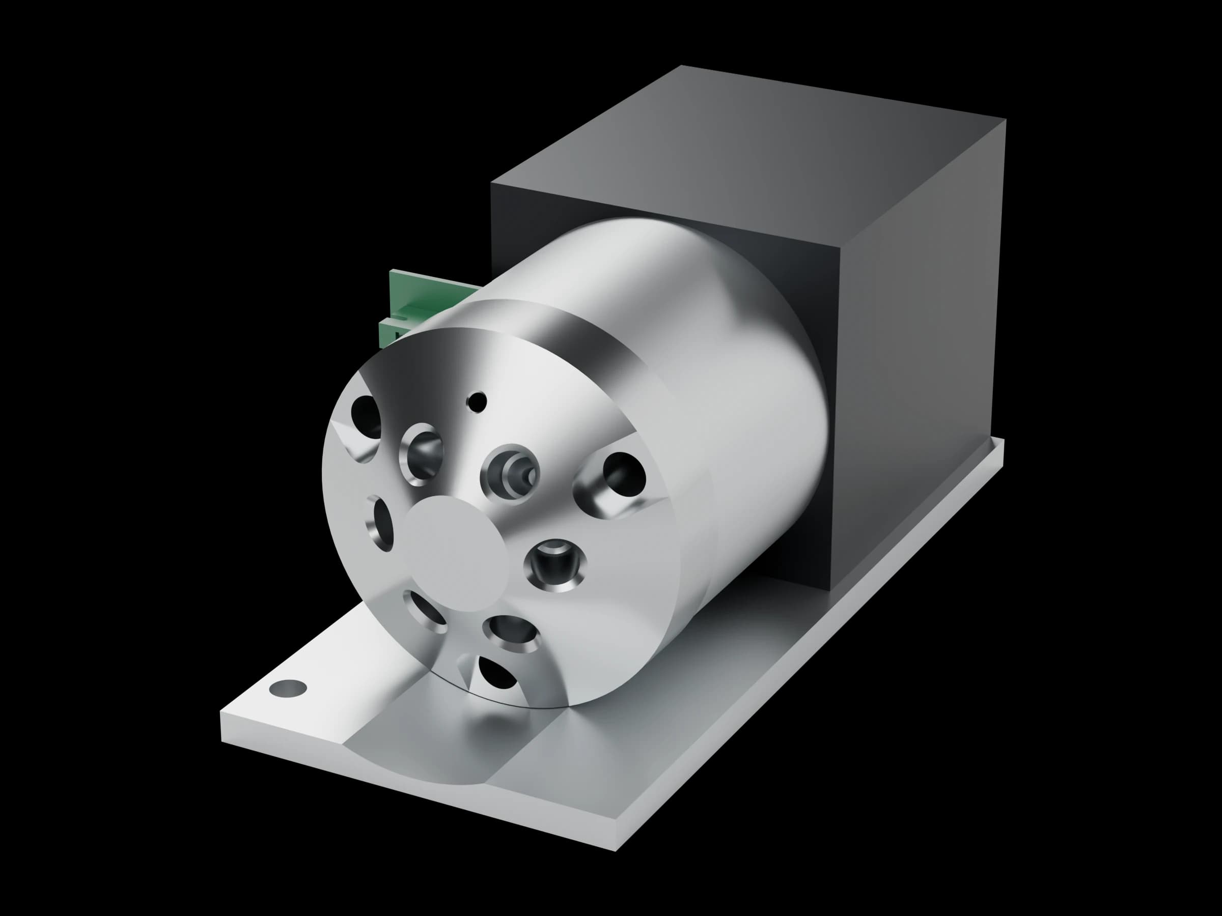 The 6-port, 2-position injection valve assembly